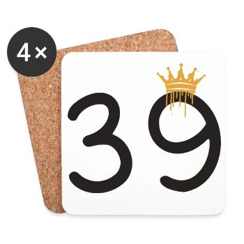 39 - Untersetzer (4er-Set) - Weiß - Vorne