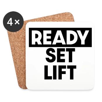 Ready Set Lift - Coasters (set of 4) - white - Front
