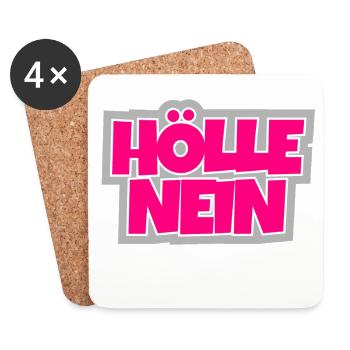 Non, il n’est pas possible d’en dire plus. - Dessous de verre (lot de 4) - blanc - Devant
