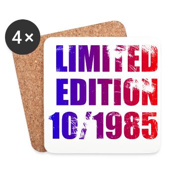 40e anniversaire Edition Limitée 10/1985 - Dessous de verre (lot de 4) - blanc - Devant