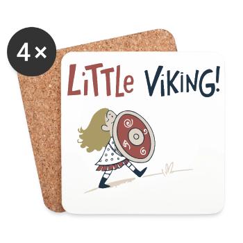 Little Viking Adventure - Coasters (set of 4) - white - Front