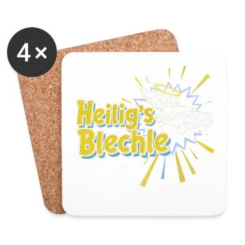 Heiligs Bleche Auto Heiligenschein - Coasters (set of 4) - white - Front