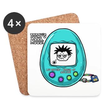 Low Battery Mood - Coasters (set of 4) - white - Front