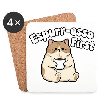 Première d’Espurr-Esso - Dessous de verre (lot de 4) - blanc - Devant