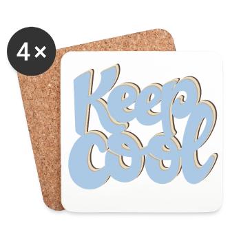 Keep Cool - Untersetzer (4er-Set) - Weiß - Vorne