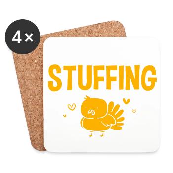 Thanksgiving Gender Reveal Mom-to-be - Coasters (set of 4) - white - Front