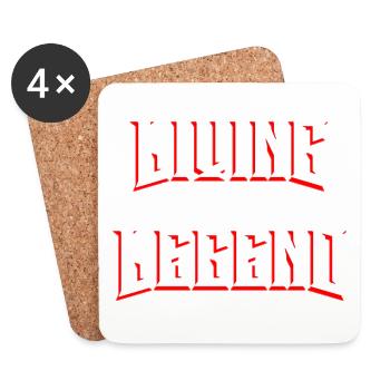 Living Legend - Untersetzer (4er-Set) - Weiß - Vorne