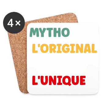 Mytho Original Unique Tee - Dessous de verre (lot de 4) - blanc - Devant