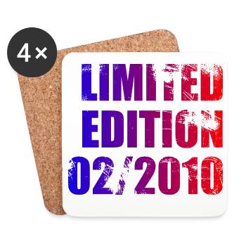 16e anniversaire Édition Limitée 02/2010 - Dessous de verre (lot de 4) - blanc - Devant