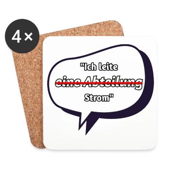 I Conduct Electricity Saying - Coasters (set of 4) - white - Front