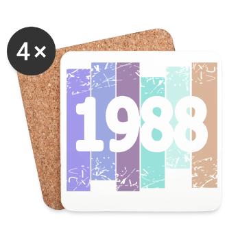 1988 - Coasters (set of 4) - white - Front