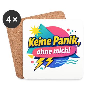Don't panic without me! - Coasters (set of 4) - white - Front