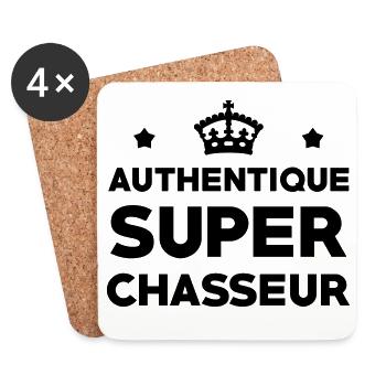 Authentischer Super Hunter - Untersetzer (4er-Set) - Weiß - Vorne