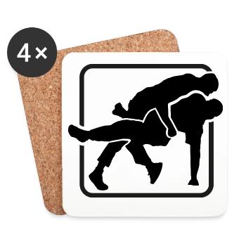 Swing pants - Coasters (set of 4) - white - Front