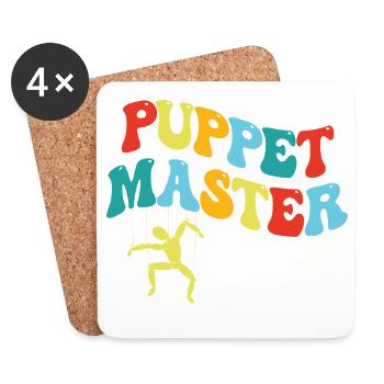 Puppet Master: Colorful Swing Silhouette - Coasters (set of 4) - white - Front