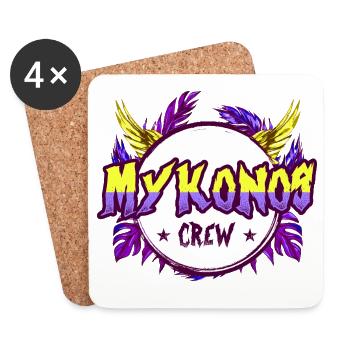 Équipage Mykonos Coloré - Dessous de verre (lot de 4) - blanc - Devant