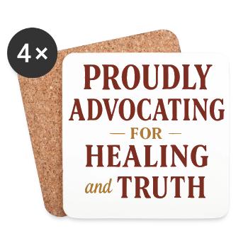 Forensic Nurse Practitioner Healing & Truth - Untersetzer (4er-Set) - Weiß - Vorne