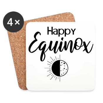 Happy Equinox Easter Ostara Spring Equinox - Coasters (set of 4) - white - Front