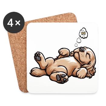 Cocker Spaniel Cocker Dog Cocker Spaniel Owner - Coasters (set of 4) - white - Front