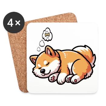Shiba Inu Shiba owner Shiba lover Shiba inus - Coasters (set of 4) - white - Front