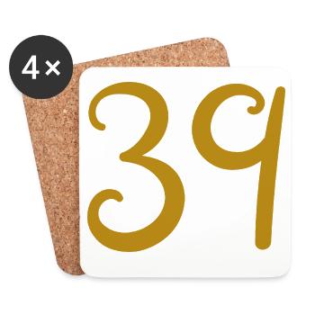 39 - Coasters (set of 4) - white - Front