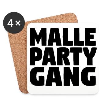 Gang du Parti de Majorque - Dessous de verre (lot de 4) - blanc - Devant