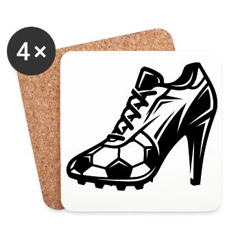 Women's Football Football Boots - Coasters (set of 4) - white - Front