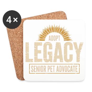 Adopt Legacy Senior Pets - Coasters (set of 4) - white - Front