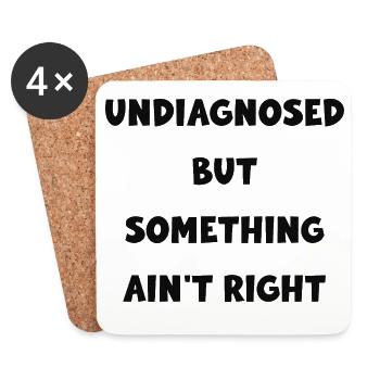 Undiagnosed Mystery Tee - Coasters (set of 4) - white - Front