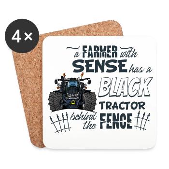 1396_A_Farmer_with_sense - Coasters (set of 4) - white - Front
