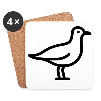 Seagull - Coasters (set of 4) - white - Front