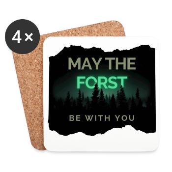 May the Forst be with you! - Coasters (set of 4) - white - Front