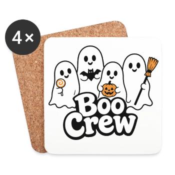 Boo Crew Halloween Ghosts - Coasters (set of 4) - white - Front