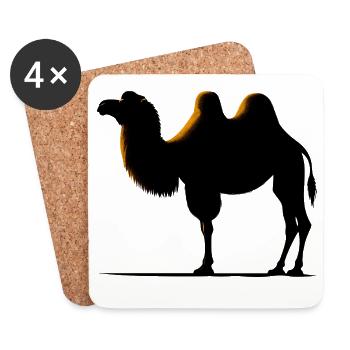 Camel - Coasters (set of 4) - white - Front