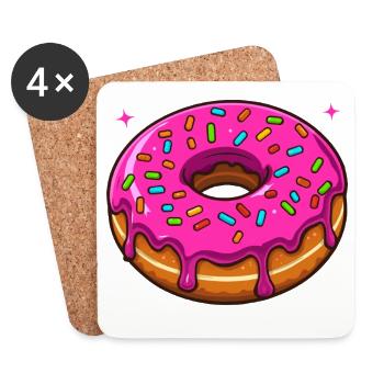 A hole full of happiness - Coasters (set of 4) - white - Front