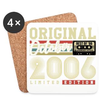 Original octobre 2006 – 20e anniversaire Rétro - Dessous de verre (lot de 4) - blanc - Devant