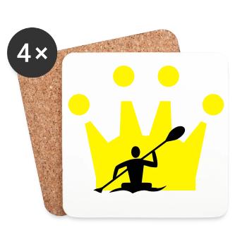 Canoe Crown - Coasters (set of 4) - white - Front