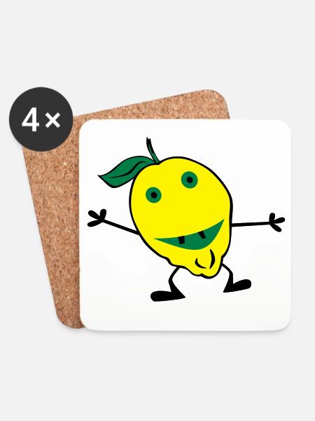 lemons man - Coasters (set of 4) - white