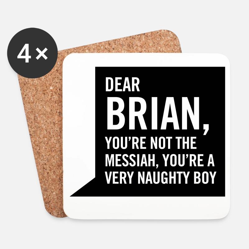 Dear Brian... - Coasters (set of 4) - white