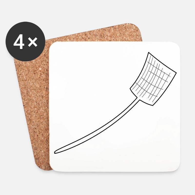 Swatter - Coasters (set of 4) - white