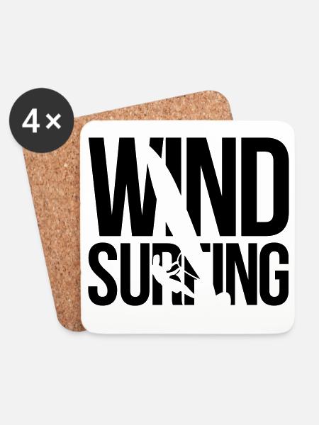 Windsurfen windsurfing - Untersetzer (4er-Set) - Weiß