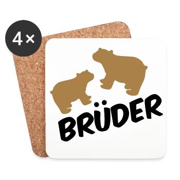 bruder - Untersetzer (4er-Set) - Weiß - Vorne
