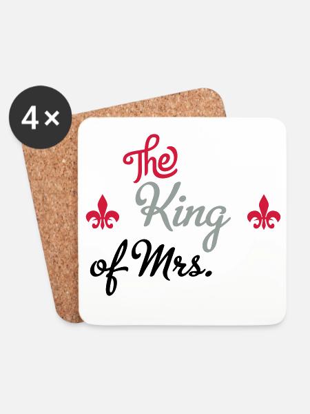 hochzeit - Untersetzer (4er-Set) - Weiß