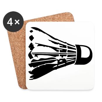 shuttlecock - Coasters (set of 4) - white - Front