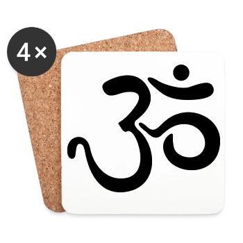 yoga - Untersetzer (4er-Set) - Weiß - Vorne