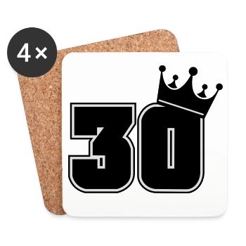 30 - Untersetzer (4er-Set) - Weiß - Vorne