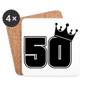 50 - Coasters (set of 4) - white - Front