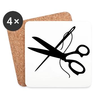 cutter - Coasters (set of 4) - white - Front