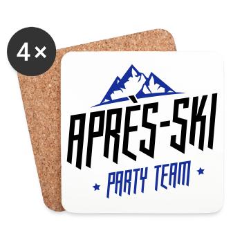 apres ski team party - Coasters (set of 4) - white - Front