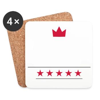 -starred chef - Coasters (set of 4) - white - Front